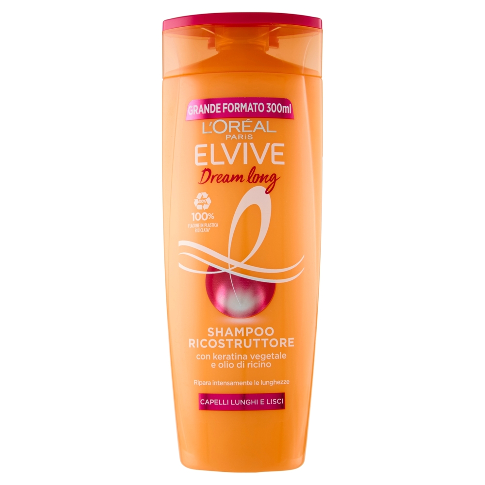 Elvive Dream long Shampoo Ricostruttore, per Capelli Lunghi e Lisci, 300 ml